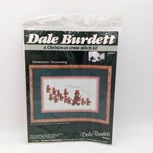 NWT Counted Cross Stitch Dale Burdett 12 Drummers Drumming Christmas